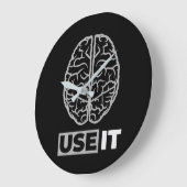 Itを使用 – 脳デザイン ラージ壁時計 (傾斜)