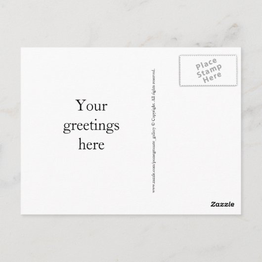 Itを動作させるファッション ポストカード (裏面)