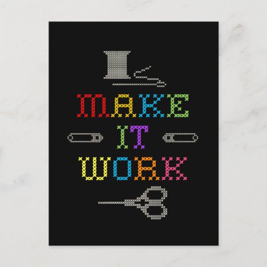 Itを動作させるファッション ポストカード (正面)