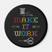 Itを動作させるファッション マグネット (正面)