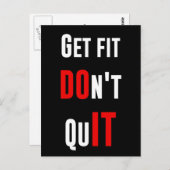 ITを行わないやめIT引用文モチベーションの知恵 ポストカード (正面/裏面)