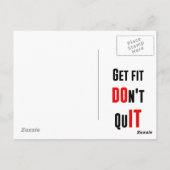 ITを行わないやめIT引用文モチベーションの知恵 ポストカード (裏面)