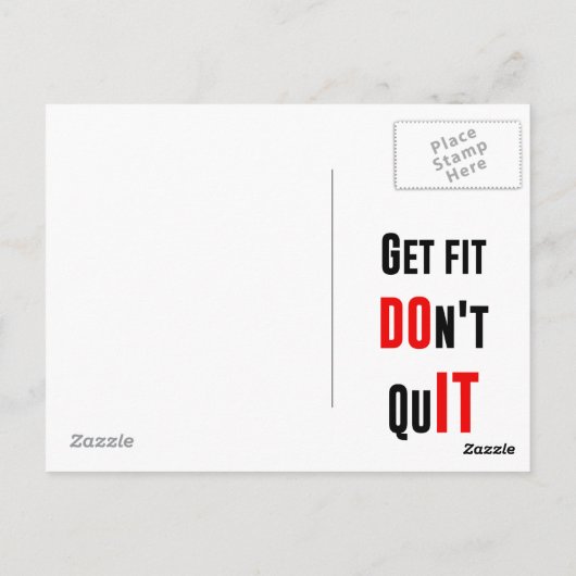 ITを行わないやめIT引用文モチベーションの知恵 ポストカード (裏面)