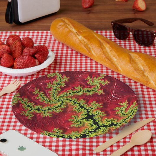 Itを通走る川の紙プレート ペーパープレート (ピクニック)