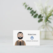 ITアバタパーソナライズされたーの名刺 名刺 (スタンド正面)