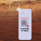 ITアーキテクト：マイネットワーク、ルールおもしろいIT キーホルダー (正面)