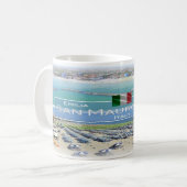 ITイタリア – エミリア・ロマーニャ – San Mauro Mare - コーヒーマグカップ (正面左)