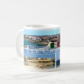 ITイタリア – カラブリア – Le Castella - コーヒーマグカップ (正面左)