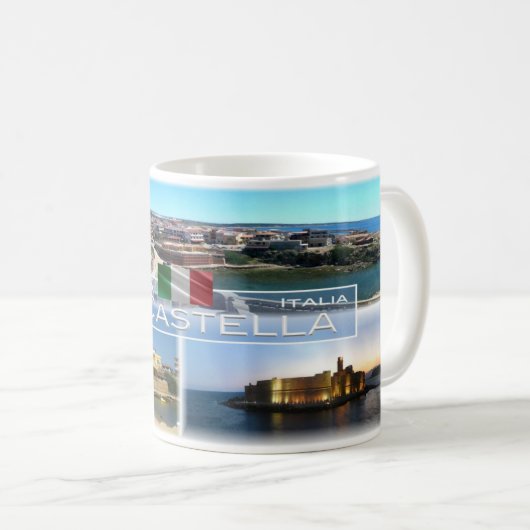 ITイタリア – カラブリア – Le Castella - コーヒーマグカップ (正面右)