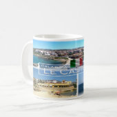 ITイタリア – カラブリア – Le Castella - コーヒーマグカップ (正面左)