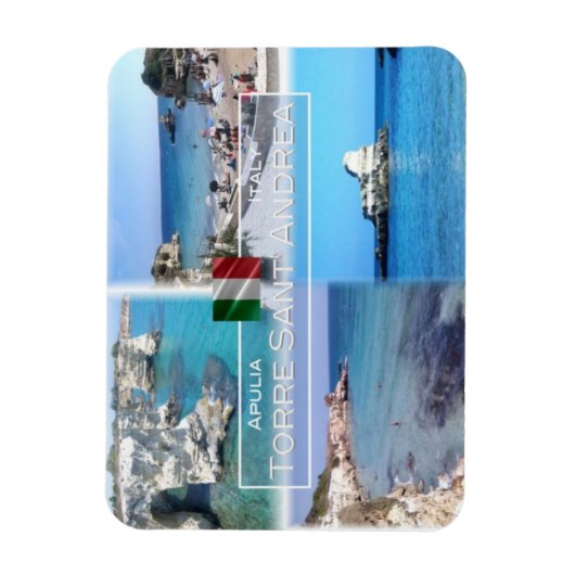 ITイタリア – ガリポリ – トーレサンタンドレア – サレント マグネット (縦)