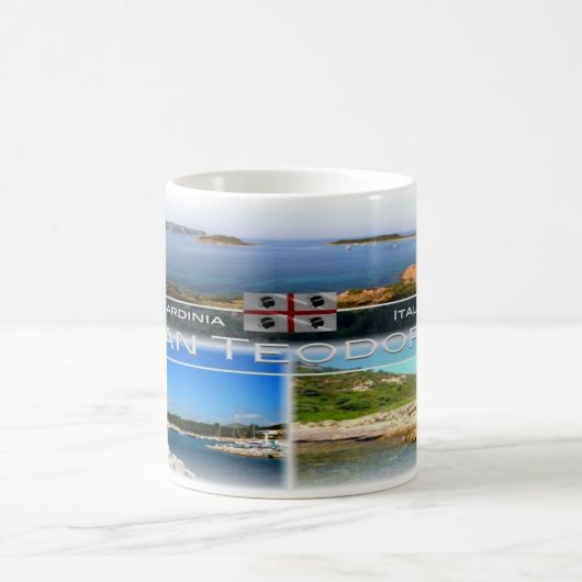 ITイタリア – サルデーニャ – San Teodoro - コーヒーマグカップ (中央)