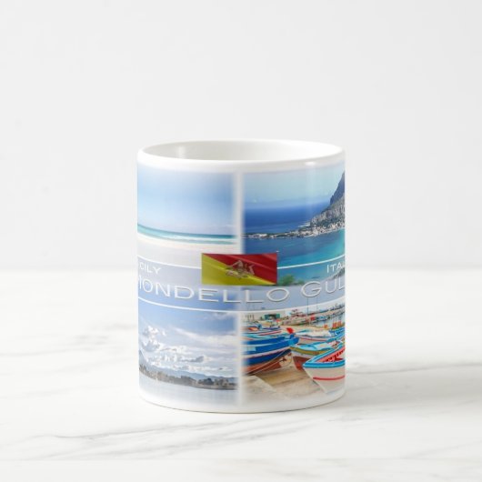 ITイタリア – シチリア – モンデッロ湾 – コーヒーマグカップ (中央)