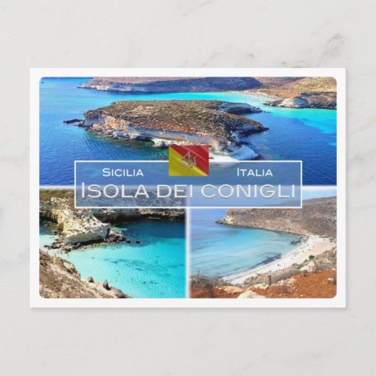 ITイタリア – シチリア – Isola dei Conigli - ポストカード (正面)