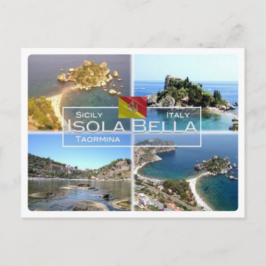 ITイタリア – シチリア – Taormina - Isola Bella - ポストカード (正面)
