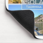 ITイタリア – シチリア – Taormina - Isola Bella - マウスパッド (コーナー)