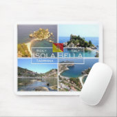 ITイタリア – シチリア – Taormina - Isola Bella - マウスパッド (マウス)