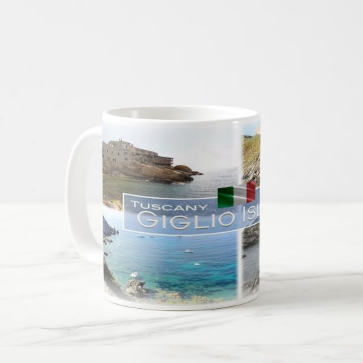 ITイタリア – トスカーナ – ギリオ島 – コーヒーマグカップ (正面左)