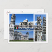 ITイタリア – トスカーナ – ピサの斜塔 –  ポストカード (正面/裏面)