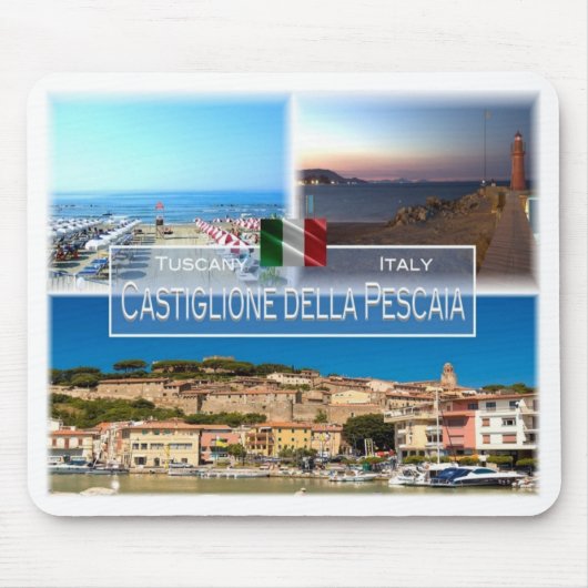 ITイタリア – トスカーナ – Castiglione della Pescaia - マウスパッド (正面)