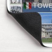 ITイタリア – トスカーナ – Pisa – 傾いた塔 – マウスパッド (コーナー)