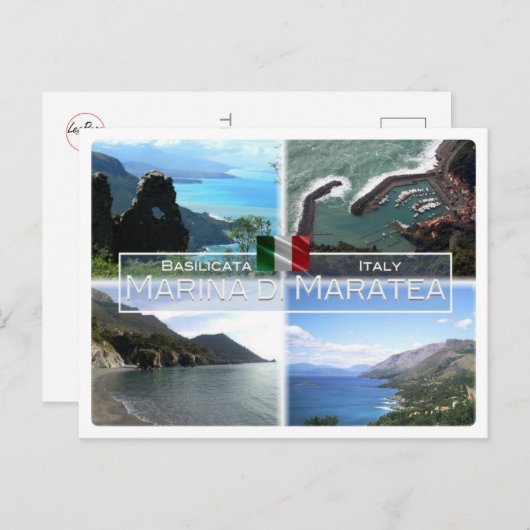 ITイタリア – バシリカタ – マリーナディマラテア – ポストカード (正面/裏面)