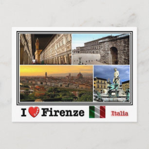 ITイタリア – フィレンツェ – モザイク – ポストカード