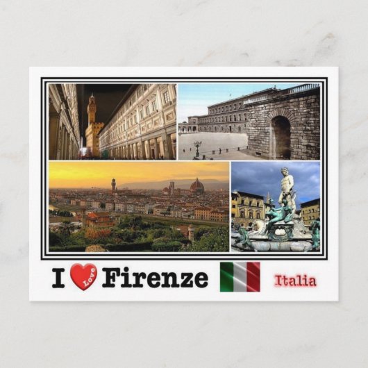 ITイタリア – フィレンツェ – モザイク – ポストカード (正面)