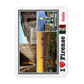 ITイタリア – フィレンツェ – Iラブモザイク –  マグネット (縦)