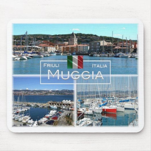 ITイタリア – フリウリVenezia Giulia - Muggia - マウスパッド (正面)