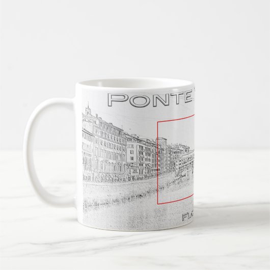 ITイタリア – ポンテヴェッキオ – フィレンツェ – コーヒーマグカップ (左)