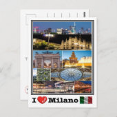 ITイタリア – ミラノ –  ポストカード (正面/裏面)