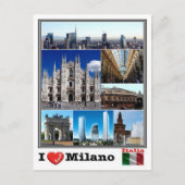 ITイタリア – ミラノ –  ポストカード (正面)