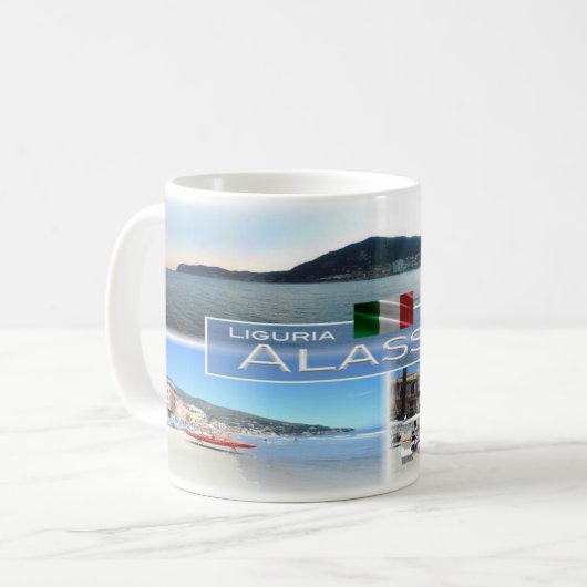 ITイタリア – リグーリア – アラシオ –  コーヒーマグカップ (正面左)
