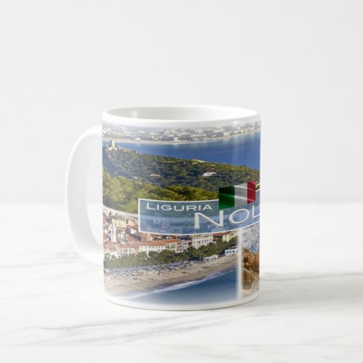 ITイタリア – リグーリア – ノリ –  コーヒーマグカップ (正面左)