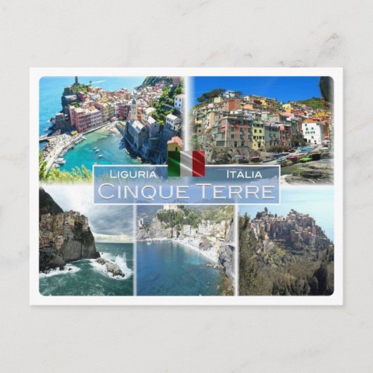 ITイタリア – リグーリア – Cinque Terre - ポストカード (正面)