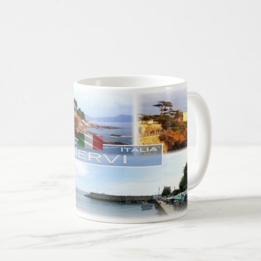 ITイタリア – リグーリア – Nervi - コーヒーマグカップ (正面右)