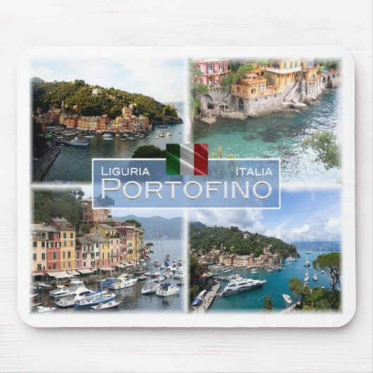 ITイタリア – リグーリア – Portofino - マウスパッド (正面)