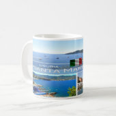 ITイタリア – リグーリア – Santa Margherita Ligure - コーヒーマグカップ (正面左)