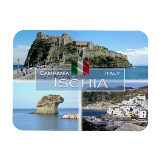 ITイタリア – Ischia - Borgo Sant'Angelo - マグネット (横)