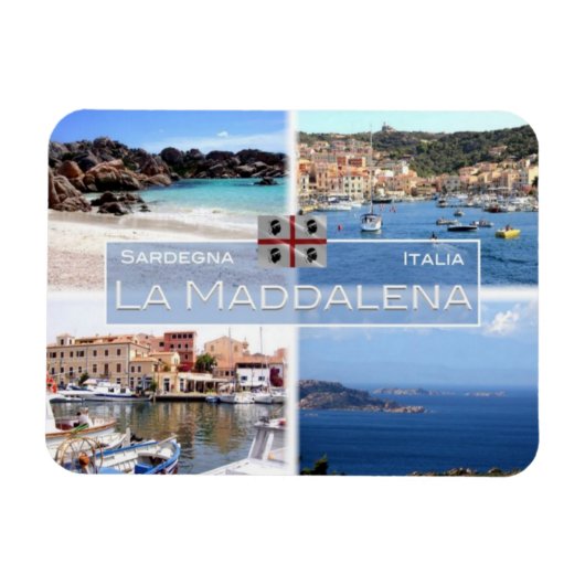 ITイタリア – La Maddalena - Cala Coticcio - マグネット (横)