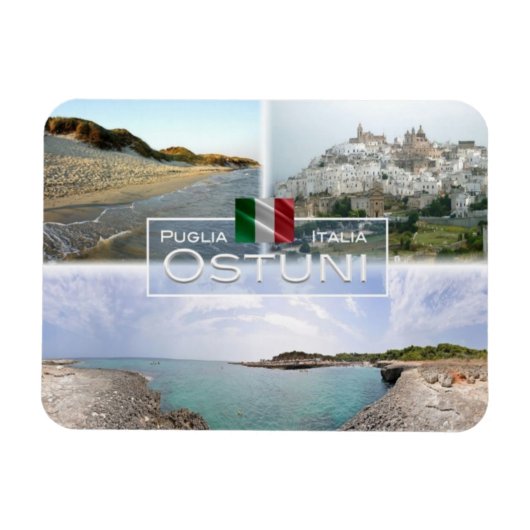 ITイタリア – Ostuni - マグネット (横)