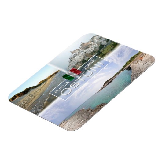 ITイタリア – Ostuni - マグネット (左側)