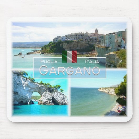 ITイタリア – Puglia - Gargano - マウスパッド (正面)