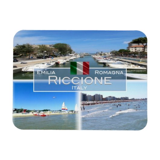ITイタリア – Riccione - マグネット (横)
