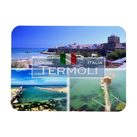 ITイタリア – Termoli - Foce del torrente Sinarca - マグネット (横)