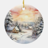 ITエンジニアの初めてのクリスマス パーソナライズされた セラミックオーナメント (裏面)