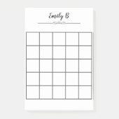 Itカスタムパーソナライズされたメモをグリッドで投稿 ポストイット (正面)