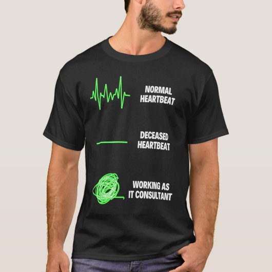 ITコンサルタントワーカーITコンピュータ情報の技術 Tシャツ (正面)