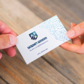 ITコンサルティングビジネス | 未来的なシンプル白 名刺